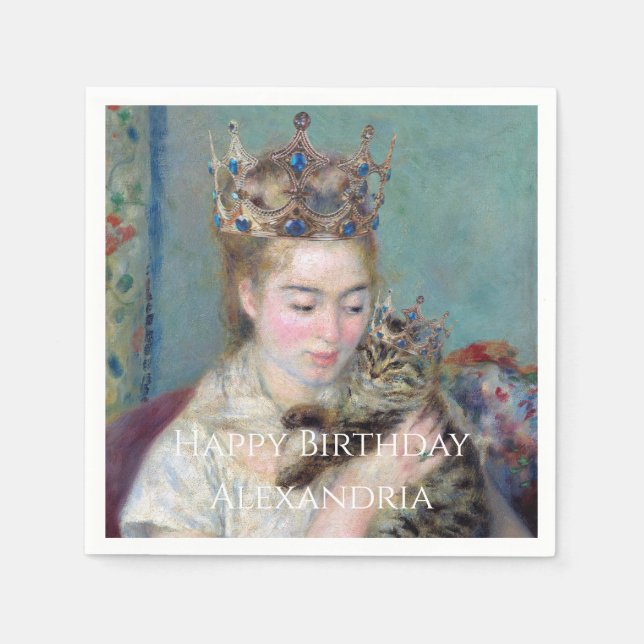 Guardanapo De Papel PERSONALIZE O Parabéns príncipe e eu (Frente)