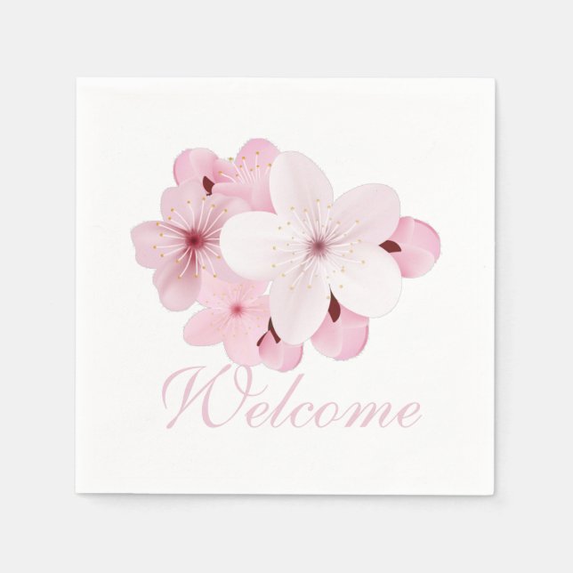 Guardanapo De Papel Personalize Sakura Blossoms (Frente)