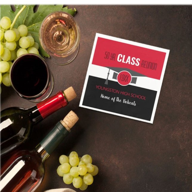 Guardanapo De Papel Personalize! Seu Ano e Reunião Escolar Napkins (Criador carregado)