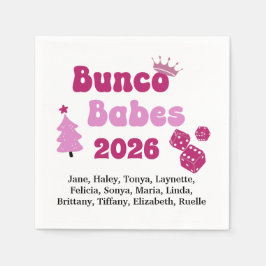 Guardanapo De Papel Personalized Bunco Babe