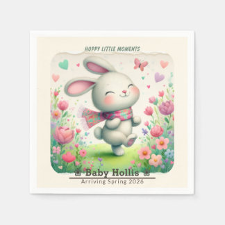 Guardanapo De Papel Personalized Bunny Baby Shower Paper Napkins