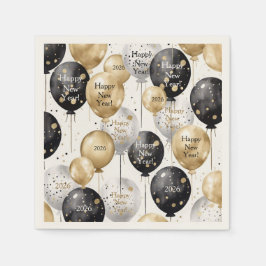 Guardanapo De Papel Personalized Happy New Year Party Napkin