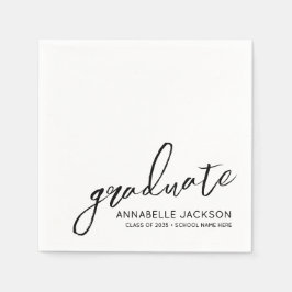 Guardanapo De Papel Personalized Minimalist Graduation