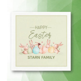 Guardanapo De Papel Personalized, pretty Easter festive napkins