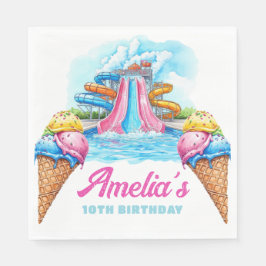 Guardanapo De Papel Personalized Waterpark Party Birthday