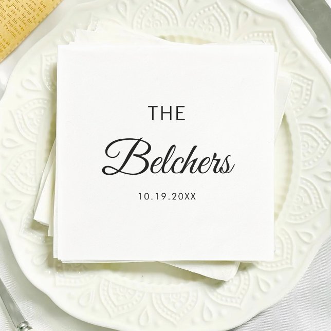 Guardanapo De Papel Personalized Wedding Custom Wedding Favors (Criador carregado)