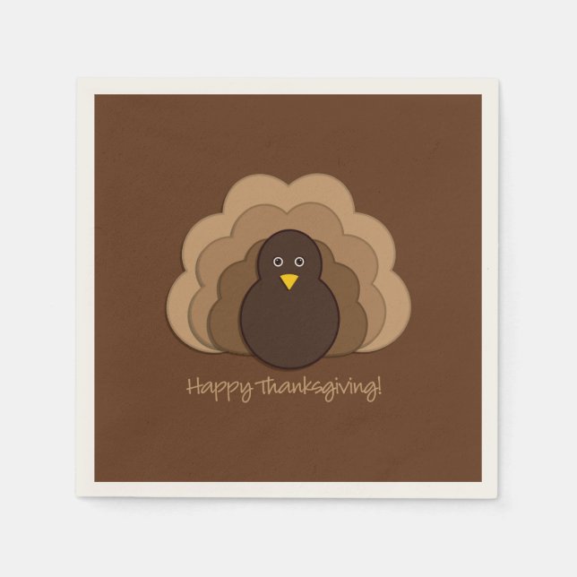 Guardanapo De Papel Peru de Ação de Graças (Frente)