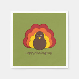Guardanapo De Papel Peru de Ação de Graças