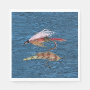 GUARDANAPO DE PAPEL PESCA COM MOSCA