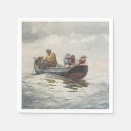 Guardanapo De Papel Pesca do caranguejo (por Winslow Homer)