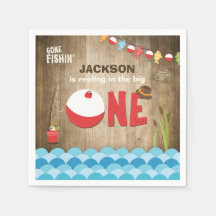 Pesca Papel de Aniversário Napkin Reeling o maior