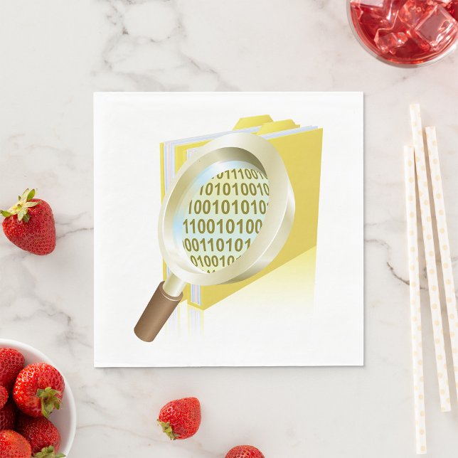 Guardanapo De Papel Pesquisa de Ficheiro Digital de Vidro de Ampliação (Criador carregado)