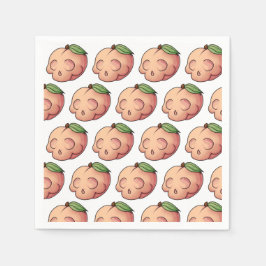 Guardanapo De Papel Pêssego Crânio Mortal