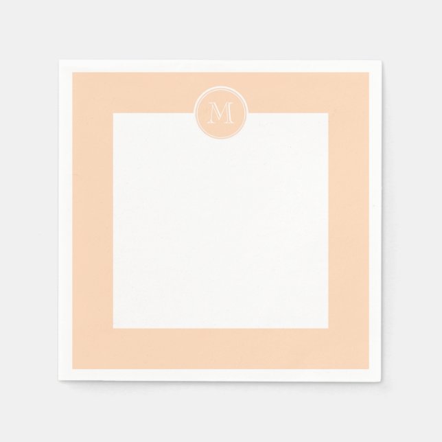 Guardanapo De Papel Pêssego Personalizado Colorido de Alta Extremidade (Frente)