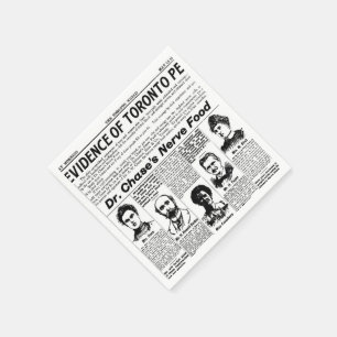 Guardanapo De Papel Pessoas do jornal do vintage de Toronto