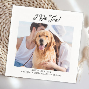 Guardanapo De Papel Pet Dog Cat Foto Personalizada Moderna Casamento E