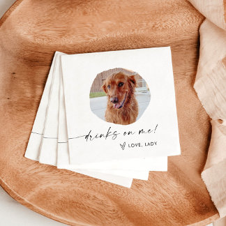 Guardanapo De Papel Pet Photo Wedings Napkins | Decoração do casamento