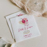 Guardanapo De Papel Petais e Prosecco Garden Bridal<br><div class="desc">Petals e o Chá de panela Prosecco Napkins vão dar o tom para sua fabulosa celebração de chá de panela. Com lindas flores cor-de-rosa e bagas,  esses guardanapos personalizados serão certamente um sucesso. Faça seu pop com esses guardanapos maravilhosos. Itens correspondentes na nossa loja,  Design do Partido Cava.</div>