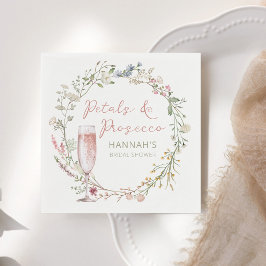 Guardanapo De Papel Pétalas e Prosecco Chá de Noiva de Casamento