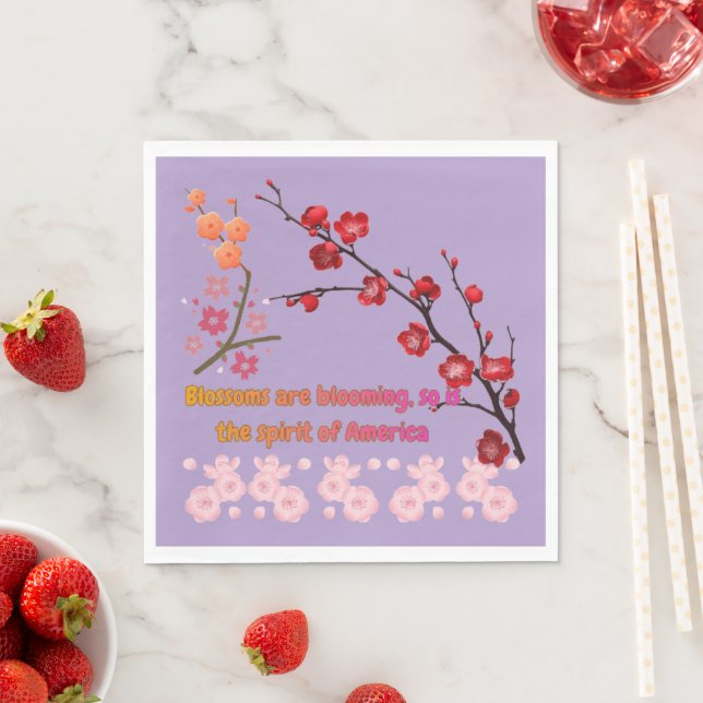 Guardanapo De Papel Pétalas em Harmonia Rosa - roxo pálido (Insitu)