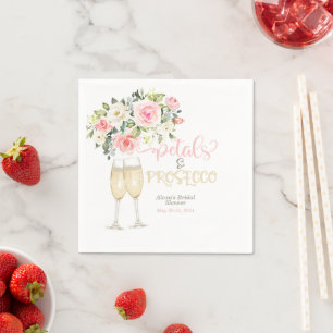 Guardanapo De Papel Pétalas & Prosecco Chá de Noiva