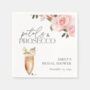 Guardanapo De Papel Pétalas & Prosecco Chuveiro de Noiva Floral