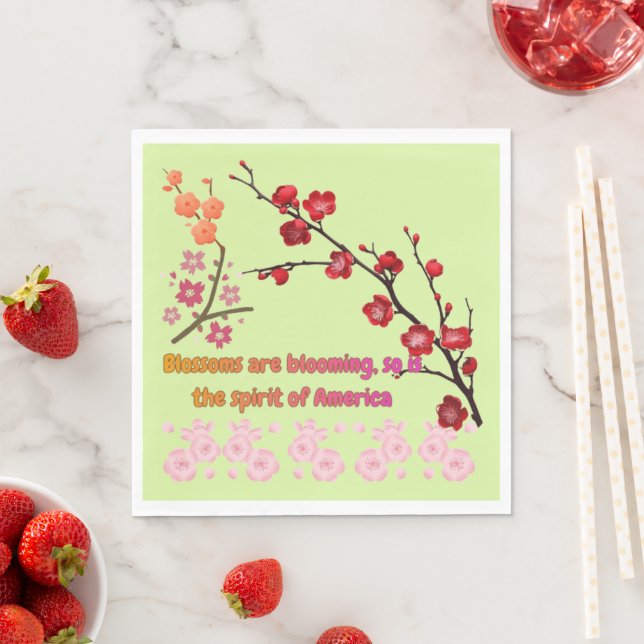 Guardanapo De Papel Petals in Pink Harmony light green (Insitu)