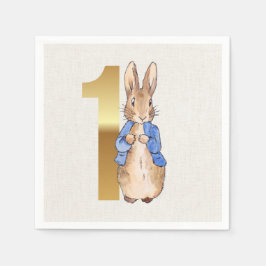 Guardanapo De Papel Peter o coelho Primeiro aniversário