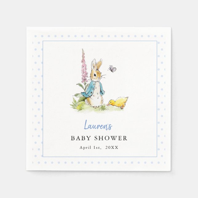Guardanapo De Papel Peter Rabbit Chá de fraldas napkins (Frente)