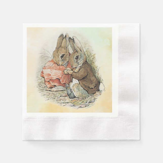 Guardanapo De Papel Peter Rabbit e Beniamin Bunny (Frente)