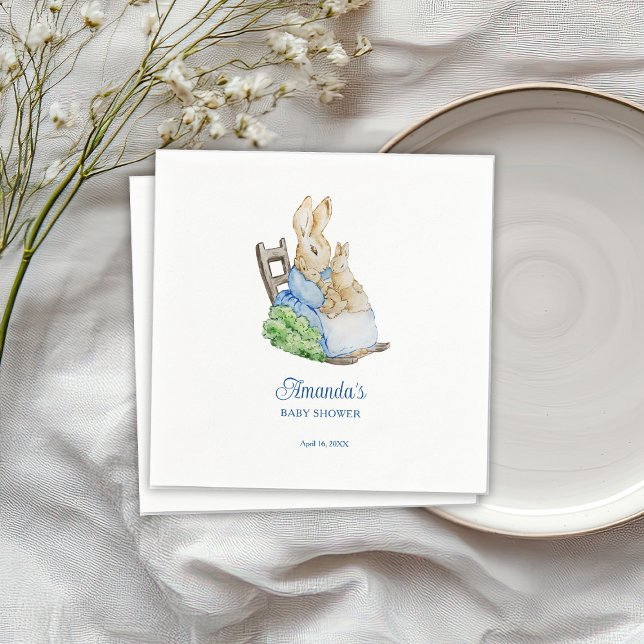Guardanapo De Papel Peter Rabbit Mommy Baby Shower (Criador carregado)