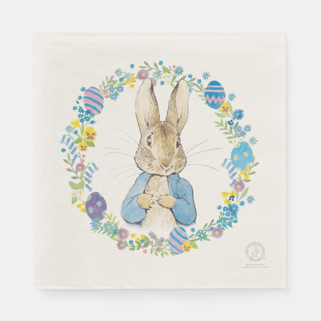 Guardanapo De Papel Peter Rabbit Páscoa Floral (Frente)