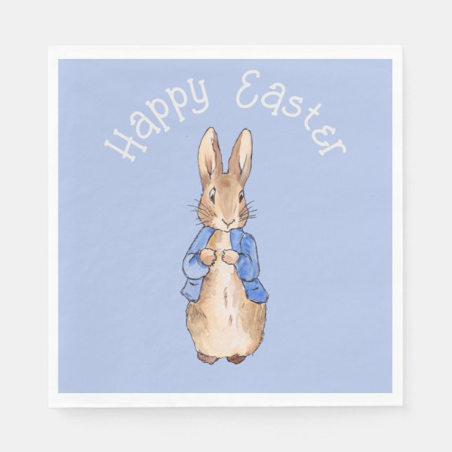 Guardanapo De Papel Peter the rabbit Happy Easter greeting (Frente)
