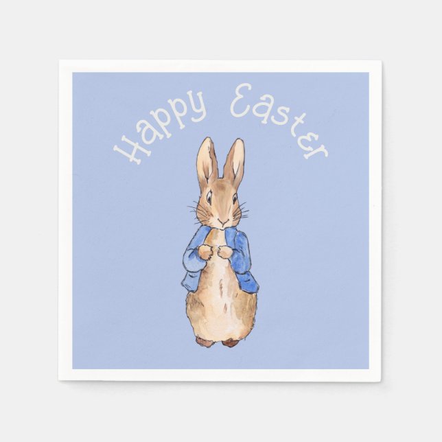 Guardanapo De Papel Peter the rabbit Happy Easter greeting (Frente)