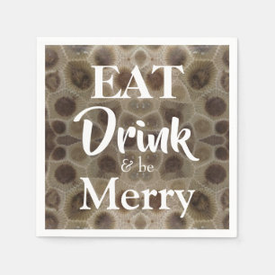 Guardanapo De Papel Petoskey Stone Michigan State stone fóssil