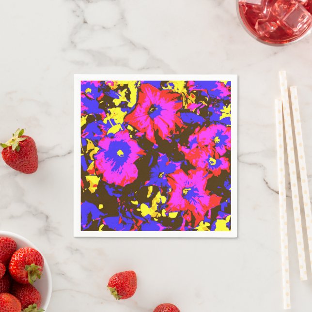 GUARDANAPO DE PAPEL PETUNIAS (Insitu)