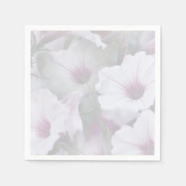 Guardanapo De Papel Petunias Brancas E Rosa
