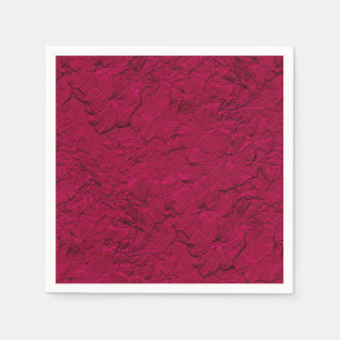 Guardanapo De Papel Petunias Esculpidas, Coquetel de Papel Magenta Náp