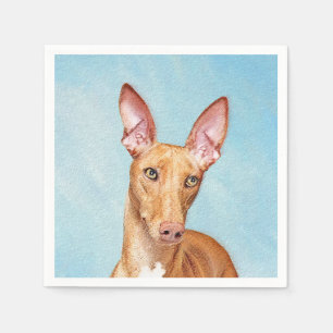 Guardanapo De Papel Pharaoh Hound Painting - Arte Cachorra Original
