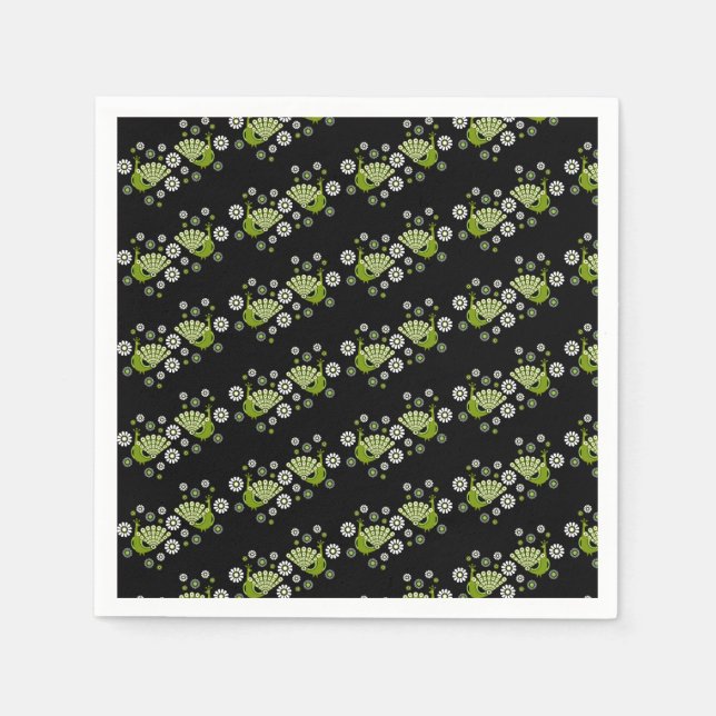 Guardanapo De Papel Pheasants Peacock Art (Frente)