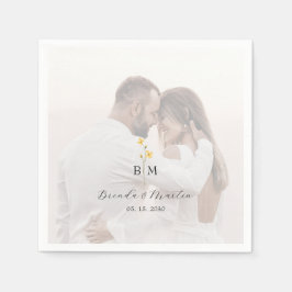 Guardanapo De Papel Photo Monogram Wedding