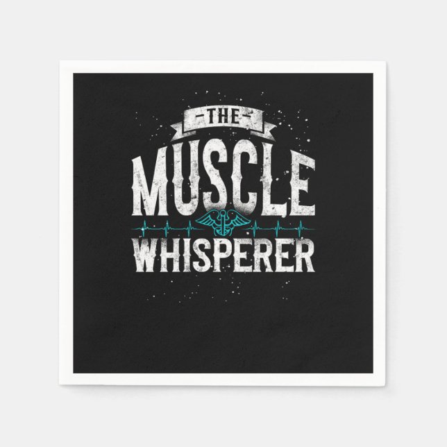 Guardanapo De Papel Physical Therapist The Muscle Whisperer (Frente)