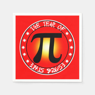 Guardanapo De Papel Pi Day - Year of Pi 3/14/15 9:26:53