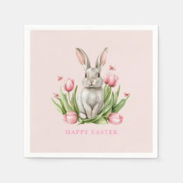 Guardanapo De Papel Pia-Cor-de-Água Páscoa Bunny Plates