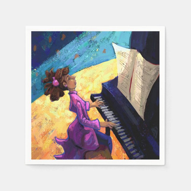 Guardanapo De Papel Piano Concert (Frente)