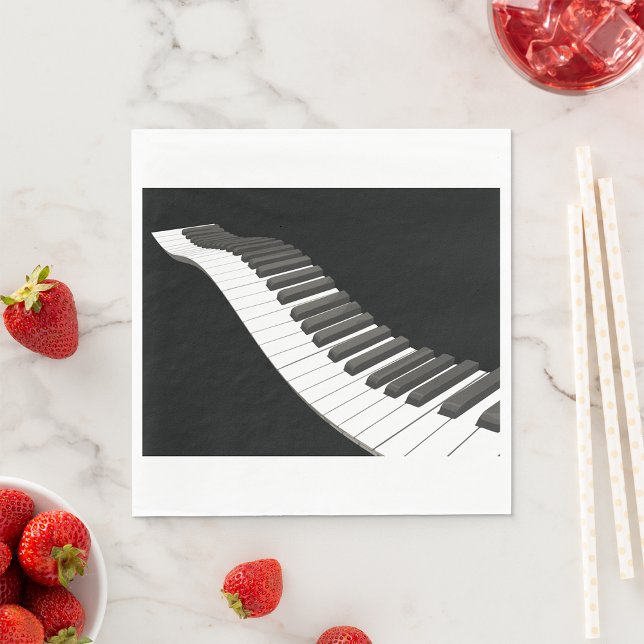 Guardanapo De Papel Piano Keys Paper Napkins (Criador carregado)