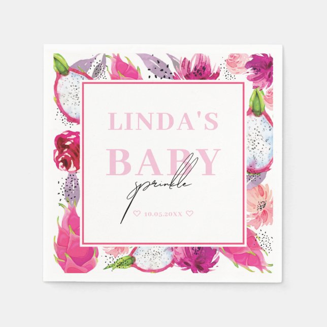 Guardanapo De Papel Pickle personalizado de Fruta do Dragão Pitaya (Frente)