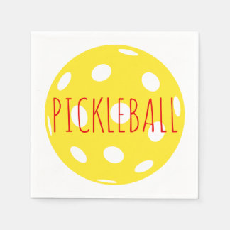 Guardanapo De Papel Pickleball Cocktail Napkins
