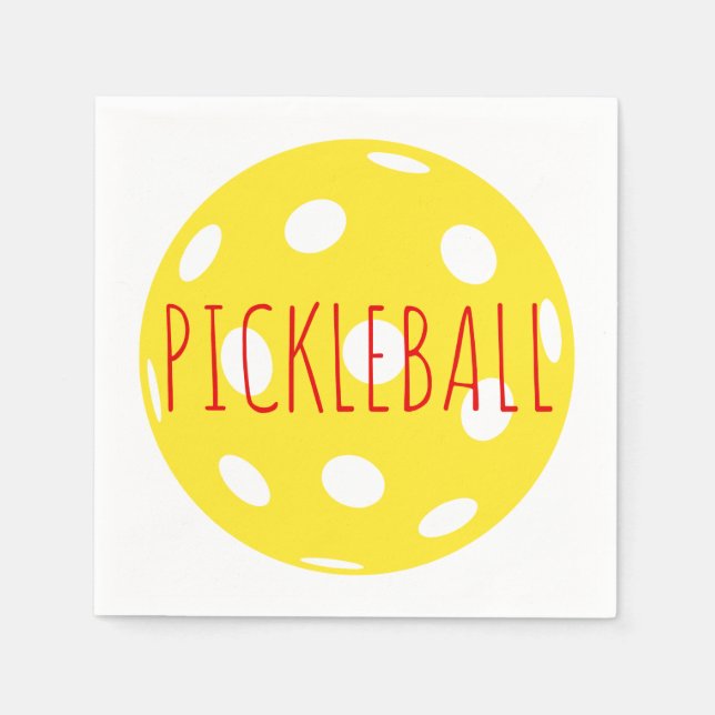 Guardanapo De Papel Pickleball Cocktail Napkins (Frente)