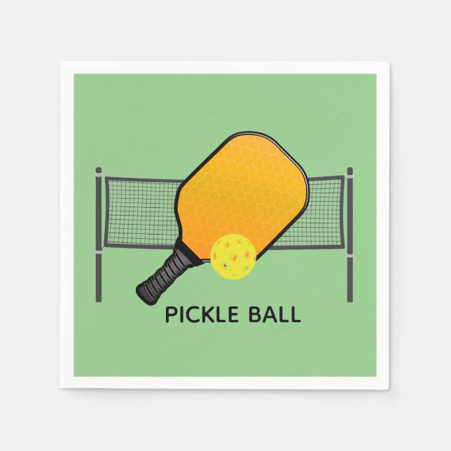 Guardanapo De Papel Pickleball Design Papel Napkins (Frente)